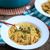 One Pot Creamy Pumpkin Pasta