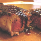 Hot and Tangy New York Strip Steaks
