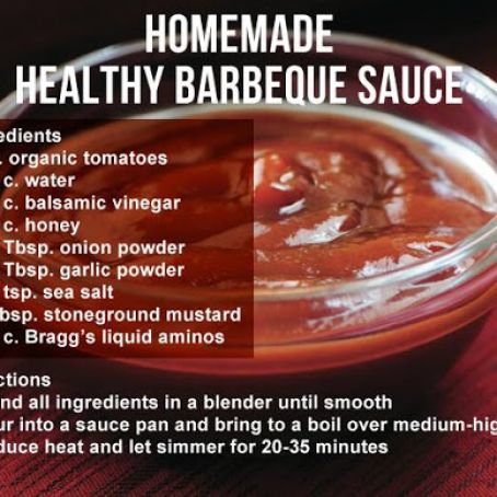 Homemade Healthy Barbeque Sauce