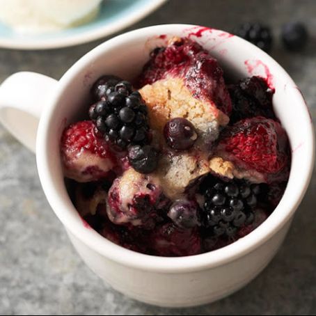 Triple Berry Slow Cooker Cobbler