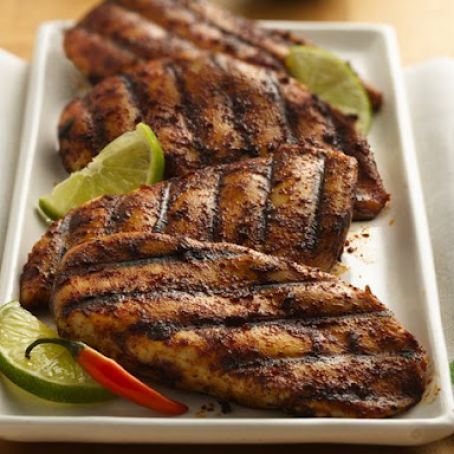 Lime and Chili Rubbed Chicken Breasts