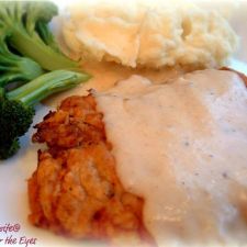 Chicken Fried Steak with Milk Gravy, adapted from the Pioneer Woman