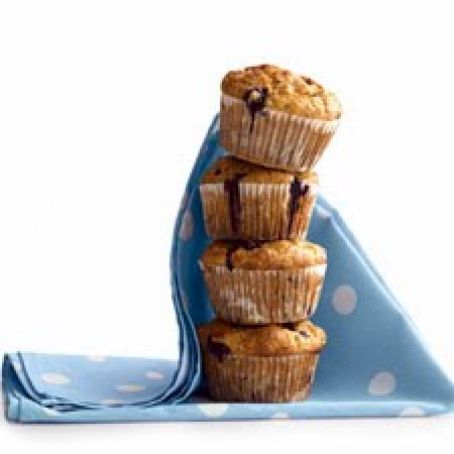 Banana-Blueberry Cornmeal Muffins