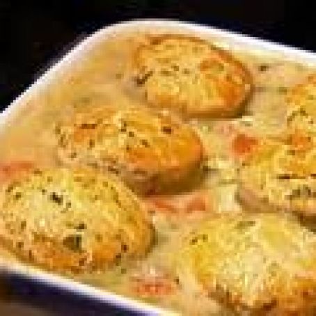 Chicken Stew with Biscuits