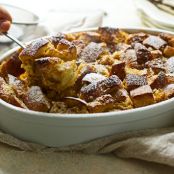 Pumpkin Egg Nog Bread Pudding
