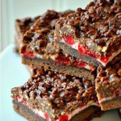 Chocolate Cherry Marshmallow Crunch Bars