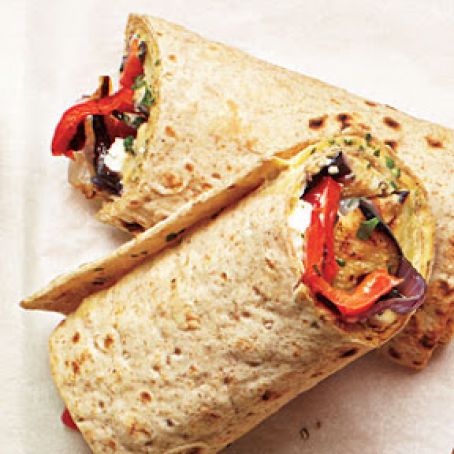 Grilled Veggie & Hummus Wrap