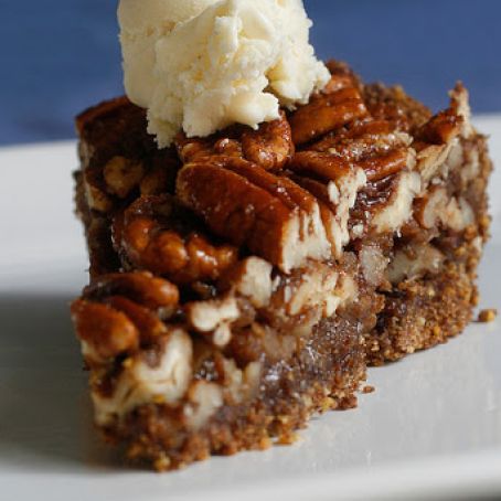 Vegan Maple Pecan Pie in Almond-Corn-Flax Crust