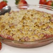 Strawberry, Apple and Rhubarb Coconut Cobbler