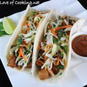 Pork Tenderloin Tacos with Tangy Slaw