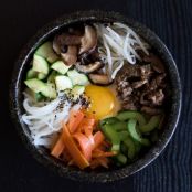 Mixed Rice w/Vegetables and Beef (Bibimbap)