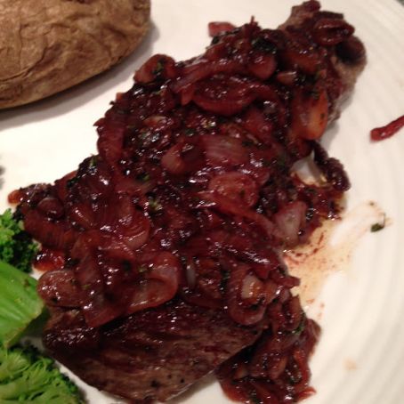 Hanger Steak with Shallots