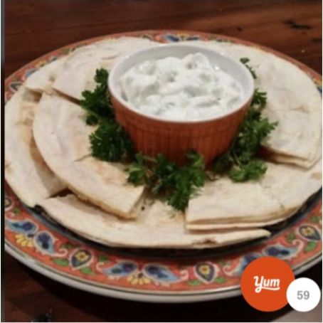 Greek Quesadillas with Tzatziki Sauce