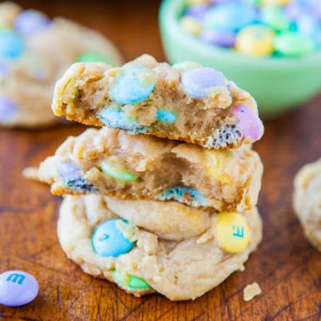 Soft and Chewy M&Ms Cookies