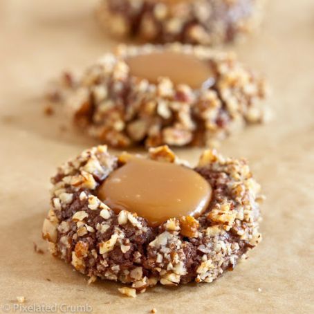 Chocolate Turtle Cookies