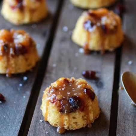 Pineapple Upside-Down Salted Caramel Bundt Cakes