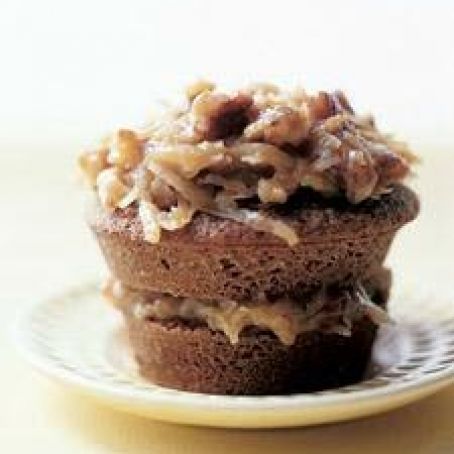 German Chocolate Cupcakes