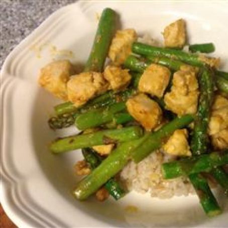 Orange Chicken & Asparagus