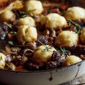 Beef Shin Stew with Parmesan Dumplings