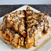 Crispy Chocolate Peanut Butter French Toast