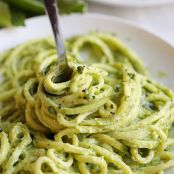 Zucchini Noodles with Creamy Avocado Pesto