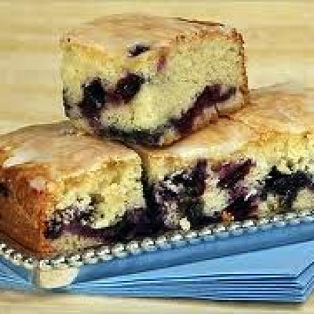 Glzed Blueberry cake