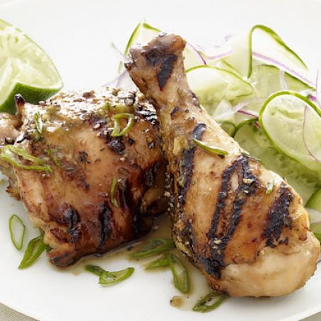 Hoisin Chicken with Cucumber Salad
