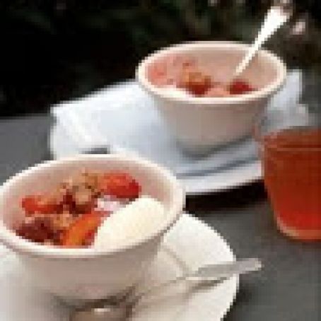 Raspberry, Nectarine, and Mango Crumble