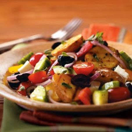 Grilled Greek Potato Salad 