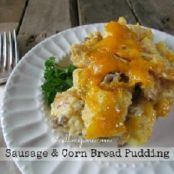 Southern Sausage and Corn Bread Pudding