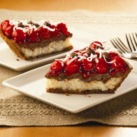 Cherry Chocolate Macaroon Pie