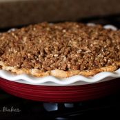 Peaches and Cream Crumble Top Pie