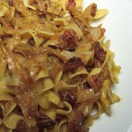 Fried Cabbage with Bacon, Onion, and Garlic