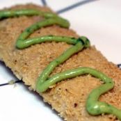 Tortilla Crusted Chicken with Avocado Cilantro Sauce