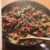 Orzo with Sausage and Broccoli Rabe