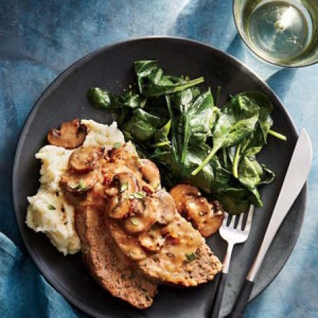 Meat Loaf with Mushroom Gravy