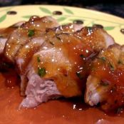 Chili Rubbed Pork with Apricot Glaze