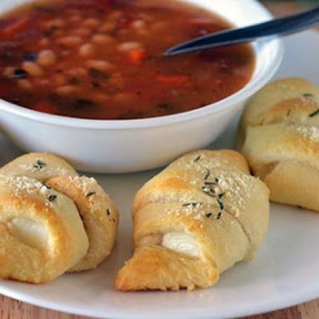 Easy Cheesy Rosemary Crescents