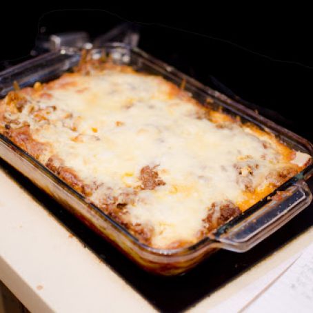 Lasagna spicy beef, full fat flavour, no boiling required