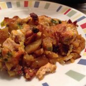 Buffalo Chicken & Loaded Potato Casserole