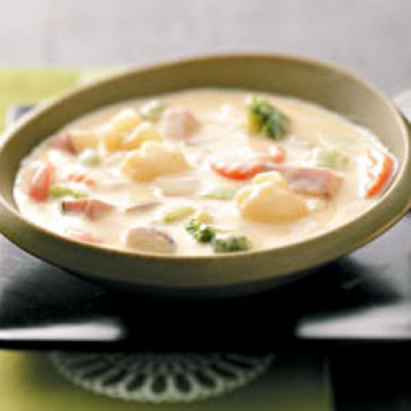Veggie Cheese Soup Recipe