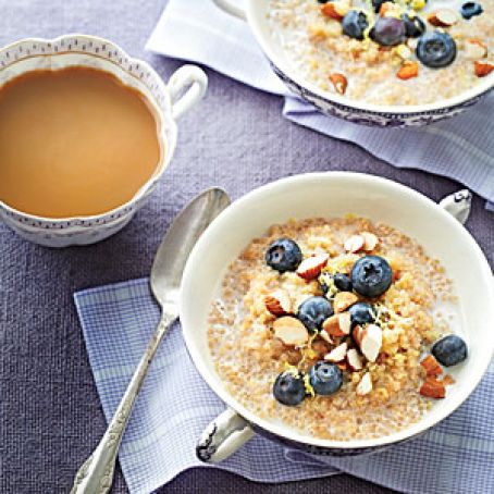 Lemon Blueberry Quinoa Porridge