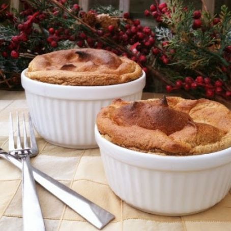 Gingerbread Breakfast Souffle with Cinnamon Spiced Bananas | Primally Inspired