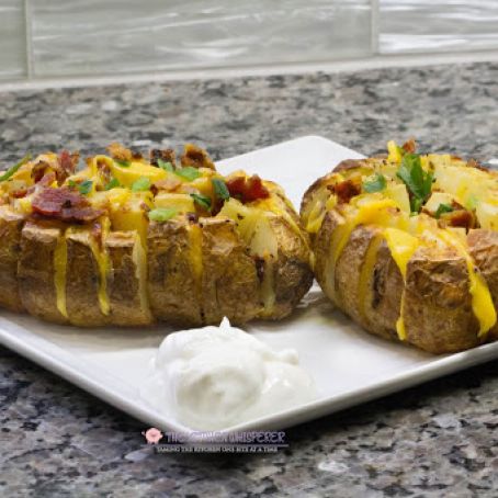 Bloomin’ Loaded Baked Potatoes