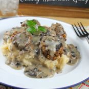 Meatballs with Creamy Mushroom Gravy