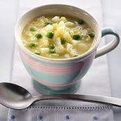 Curried New Potato & Pea Soup