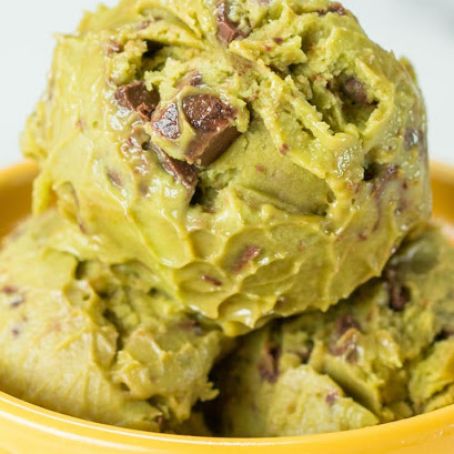 Mint Chip Avocado Ice Cream