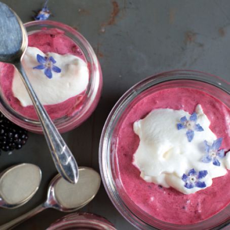 Blackberry Borage Fool