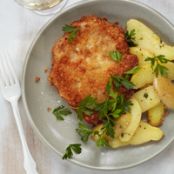 Pork Schnitzel with Warm Potato Salad
