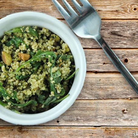 Herbed Couscous with Arugula and Pistachios